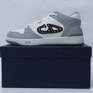 Dior Gray and White Men's Sneakers